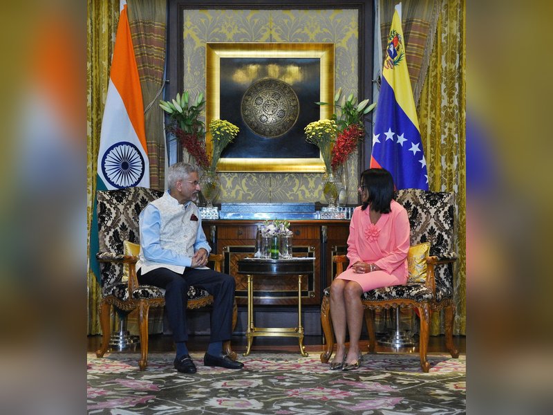 EAM Jaishankar meets Venezuela's Acting Prez Rodriguez, discusses strengthening bilateral ties