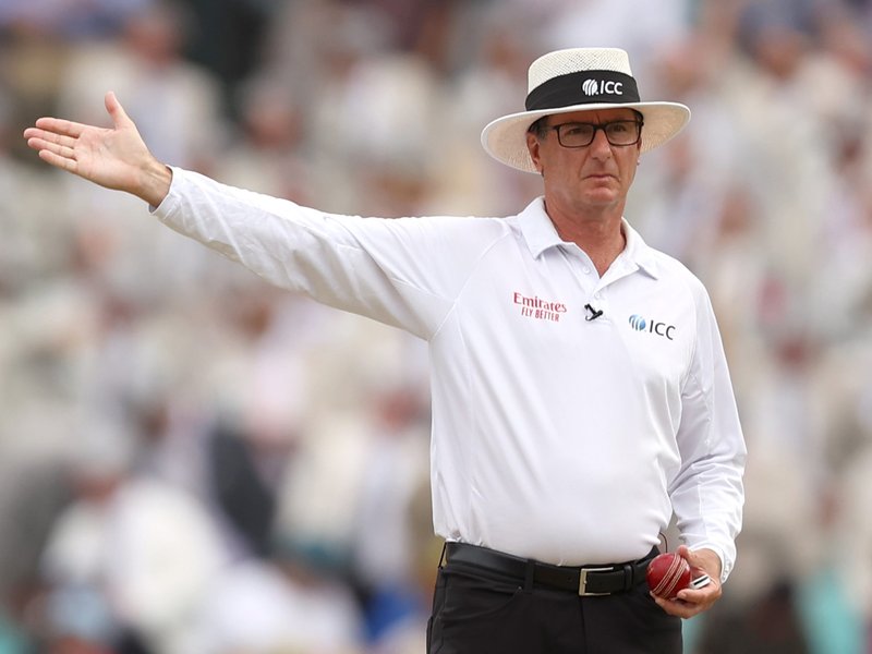 ICC congratulates Rod Tucker on umpiring in landmark 100th Test at Lord’s in London. Photo credit: ICC