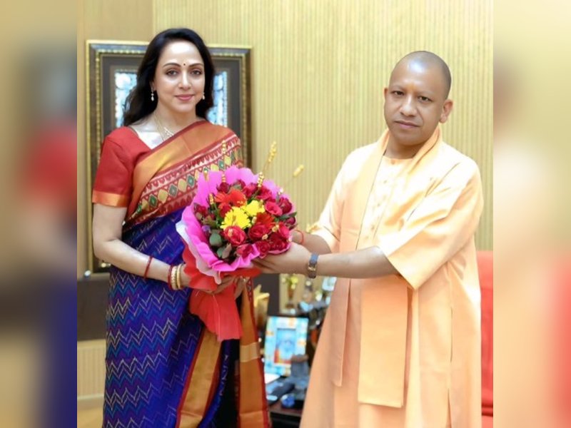 Hema Malini extends birthday wishes to Yogi Adityanath, praises his support for Mathura development