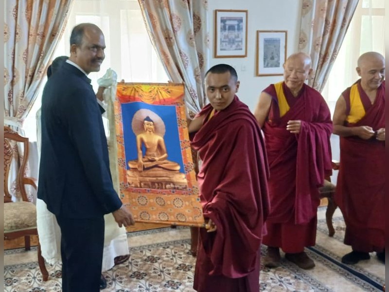 Mongolia: Indian Embassy hosts visiting Buddhist monks, senior delegates 