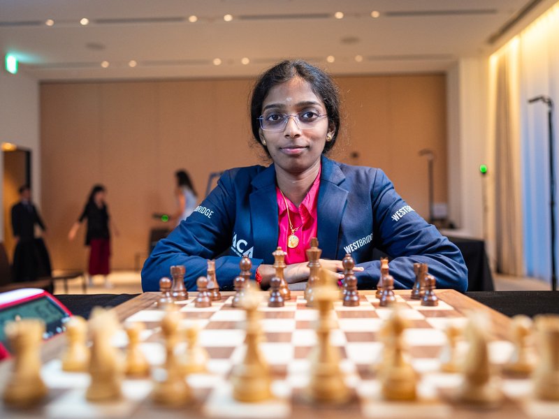 Sister Vaishali follows in Praggnanandhaa's footsteps, wins WR Women's Chess Tour in Tokyo, Japan. Photo credit: 