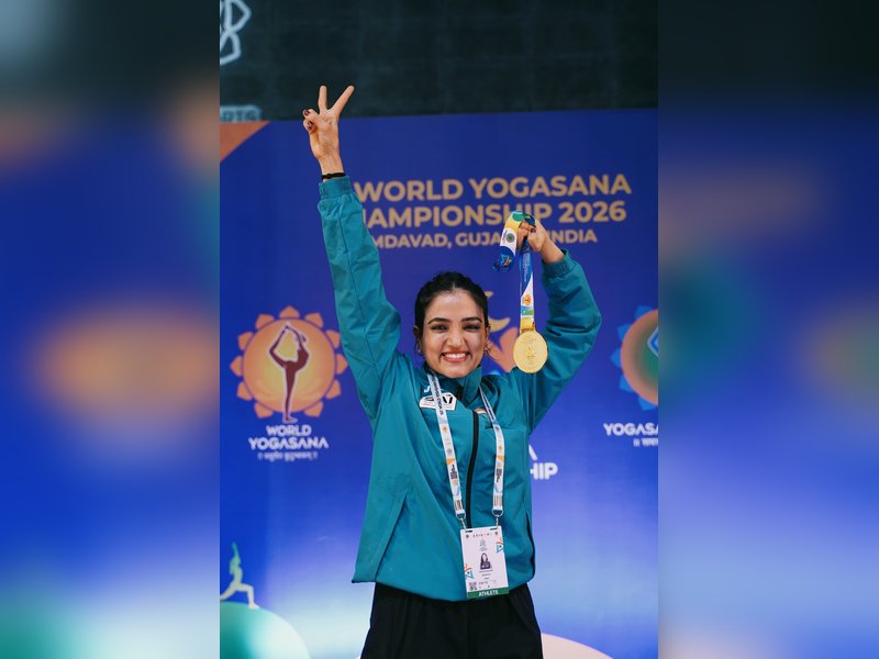 Gujarat’s Heena Rajgor leads India’s gold medal rush on penultimate day of World Yogasana Championships (Credit: SAI)