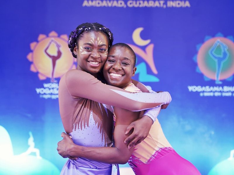 USA’s mother-daughter duo Kemi and Kimani Blake reveal India bond after winning World Yogasana medals 