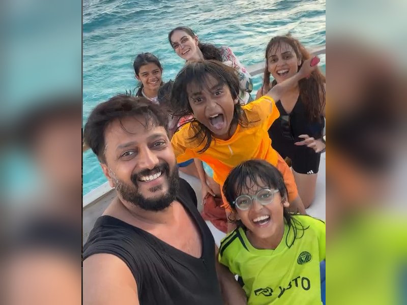 Riteish Deshmukh reflects on life during Maldives vacation with family