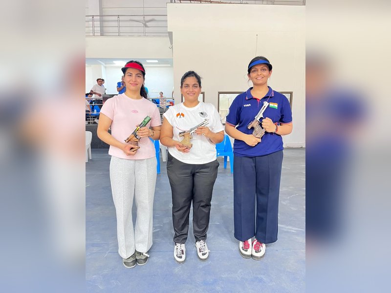 Rahi Sarnobat claims top spot, Manu Bhaker second in women’s 25m pistol T4 finals (Credit: NRAI)