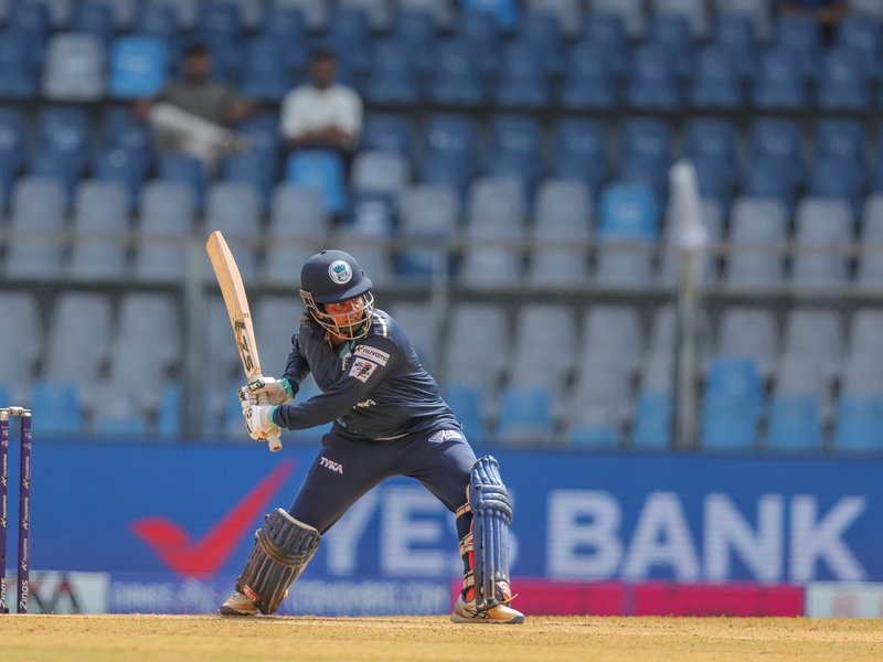 Mansi Patil’s fifty sets up Thane Sky Risers win over SOBO Mumbai Falcons in the inaugural T20 Mumbai Women’s League at the Wankhede Stadium in Mumbai on Tuesday. Photo credit: MCA