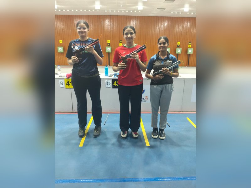 Sarabjot Singh, Lakshita, Akhil Sheoran, Sakshi Sunil Padekar wins finals on busy day  on the penultimate day of the T4 National Selection Trials for Rifle and Pistol shooters at the Trishul Shooting Range of the Maharana Pratap Sports College in Dehradun on Tuesday. Photo credit: NRAI