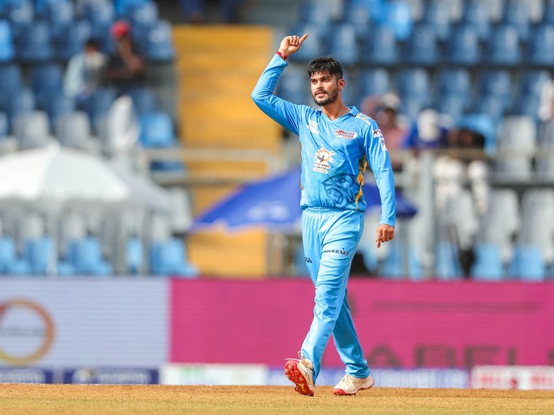 Jay Bista, Shashank Attarde shine in Aakash Tigers Mumbai Western Suburbs’ 66-run win over SOBO Mumbai Falcons in the ongoing T20 Mumbai League 2026 at the Wankhede Stadium in Mumbai on Tuesday. Photo credit: Photo credit: 
