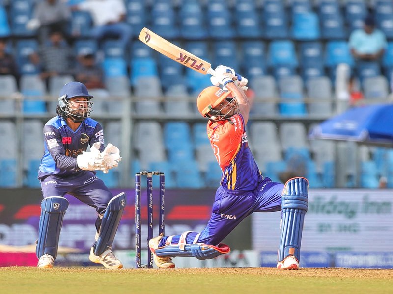 Ishan Mulchandani’s 65 keeps SOBO Mumbai Falcons in hunt for semis berth in the T20 Mumbai League 2026 at the Wankhede Stadium in Mumbai on Wednesday.  Photo credit: MCA
