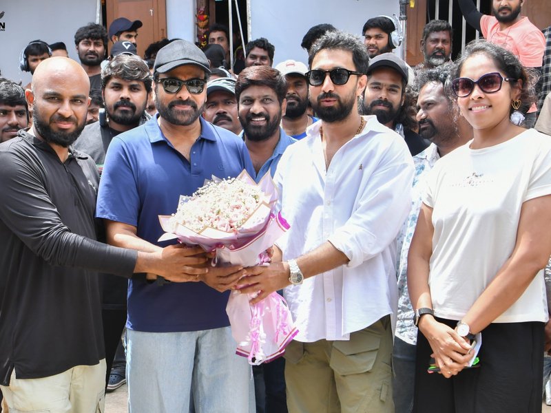 Chiranjeevi's #Mega158 unit wraps up Pollachi schedule (Photo Credit: Bobby Kolli/X)