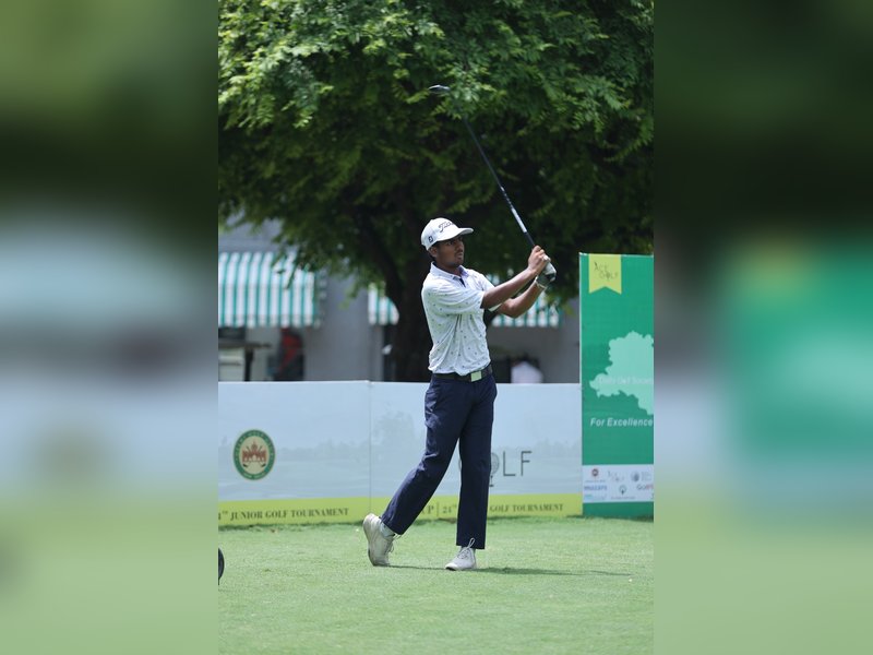 ​Anas Khan dominates day 2 at 24th NCR Cup; Chaitanya Pandey weathers the storm to take lead at the Delhi Golf Club in New Delhi on Thursday. Photo credit: 