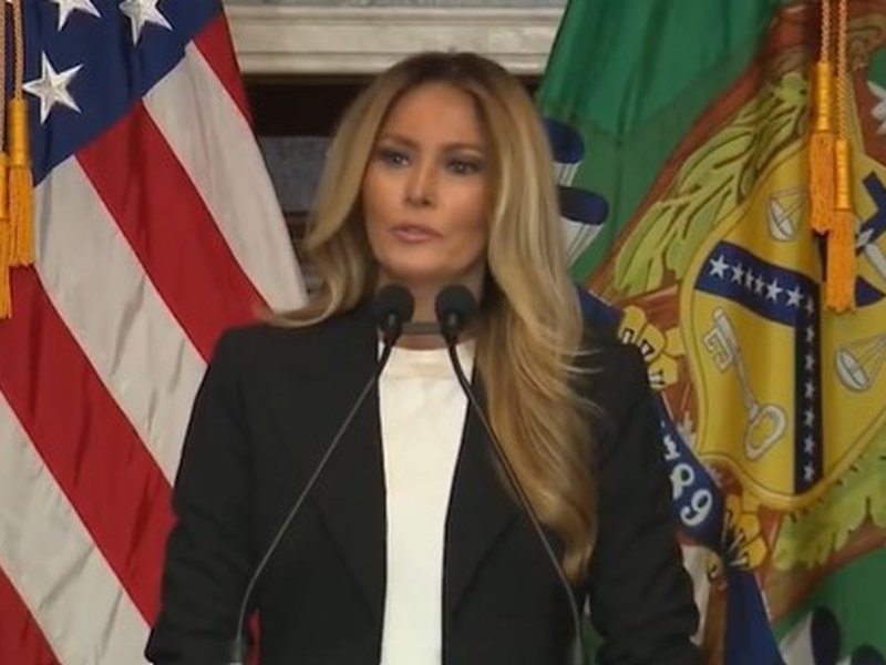 Melania Trump unveils savings plan for foster youth