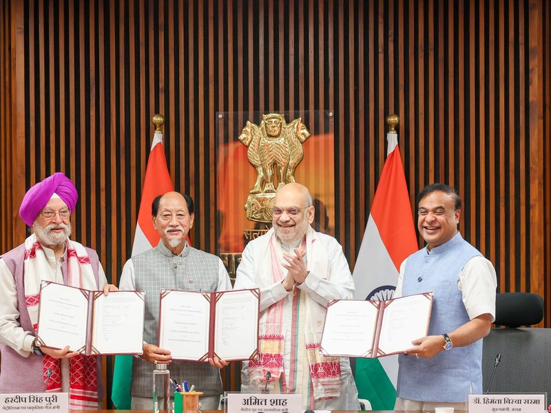 Centre signs tripartite agreement with Assam, Nagaland to step up oil and gas hunt