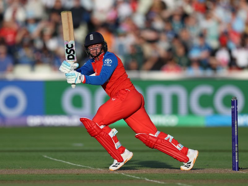 Danni Wyatt-Hodge's century set up a 87-run win for England over Sri Lanka (Photo: ICC/X) 