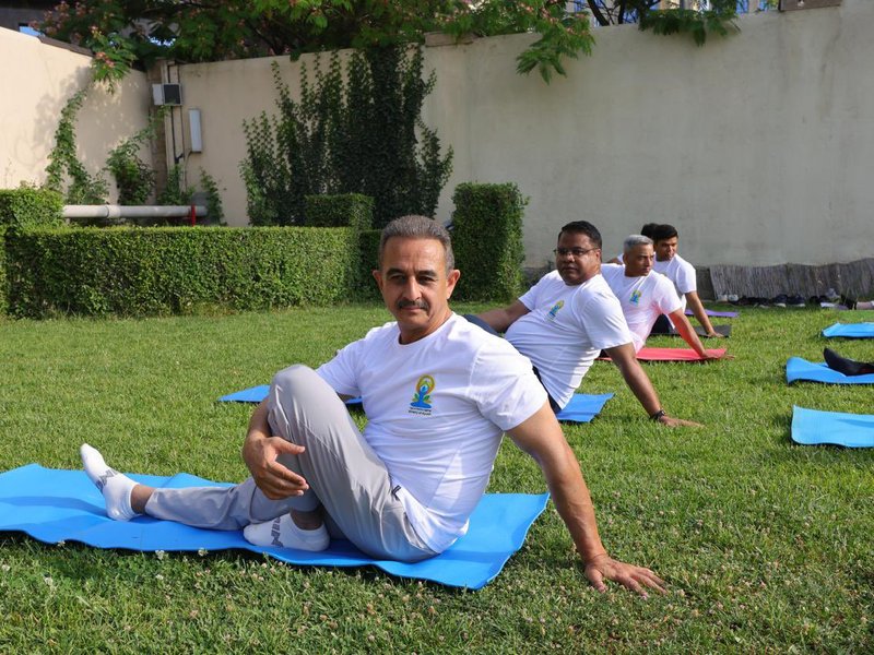 Tajikistan: MoS Singh participates in yoga session in Dushanbe ahead of IDY 2026