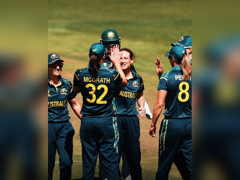 Phoebe Litchfield, Georgia Wareham shine as Australia crush South Africa by 65 runs in their opening match of the ICC Women's T20 World Cup 2026 at Old Trafford in Manchester on Saturday. Photo credit: ICC