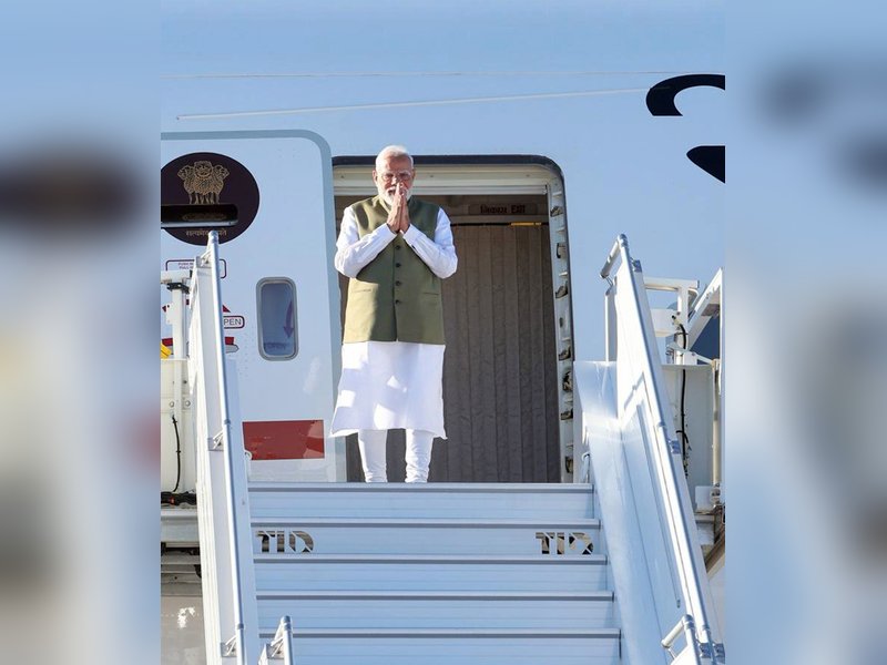 Nice: Prime Minister Narendra Modi receives a warm welcome upon his arrival in Nice, France, on Saturday, June 13, 2026. (Photo: IANS/X/@narendramodi)