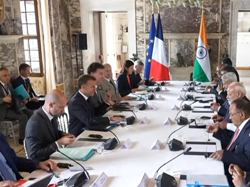PM Narendra Modi, French President Emmanuel Macron hold talks in Nice 