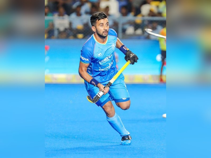 Manpreet Singh equals Dilip Tirkey’s Indian record of 412 international caps (Credit: Hockey India)