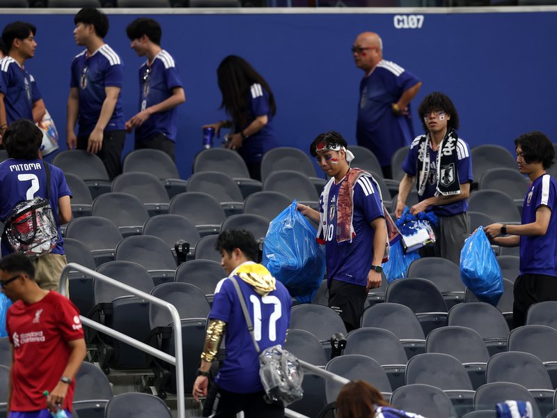 Class is permanent: 'Impeccable' Japanese fans praised for tidying up Dallas Stadium after FIFA WC thriller against Netherlands 