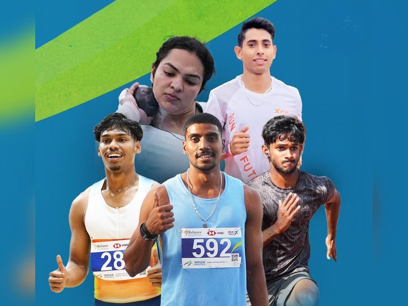Spotlight on Odisha’s sprinter at Kolkata leg of Indian Athletics Series held at Salt Lake Stadium in Kolkata on Monday. Photo credit: AFI