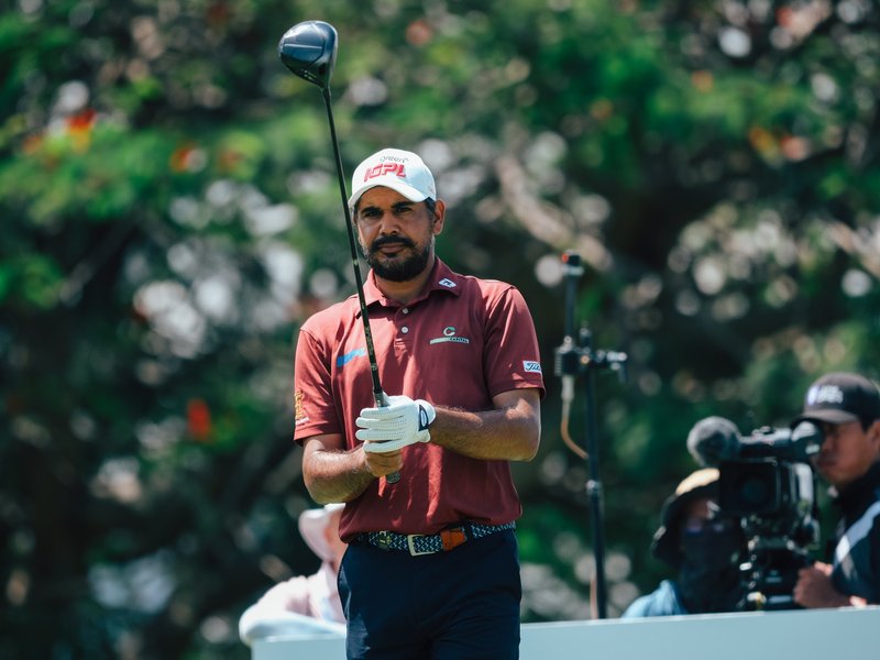 Gaganjeet Bhullar, at tied-31st, is the leading Indian in the International Series Morocco in Rabat, Morocco. Photo credit: IGPL