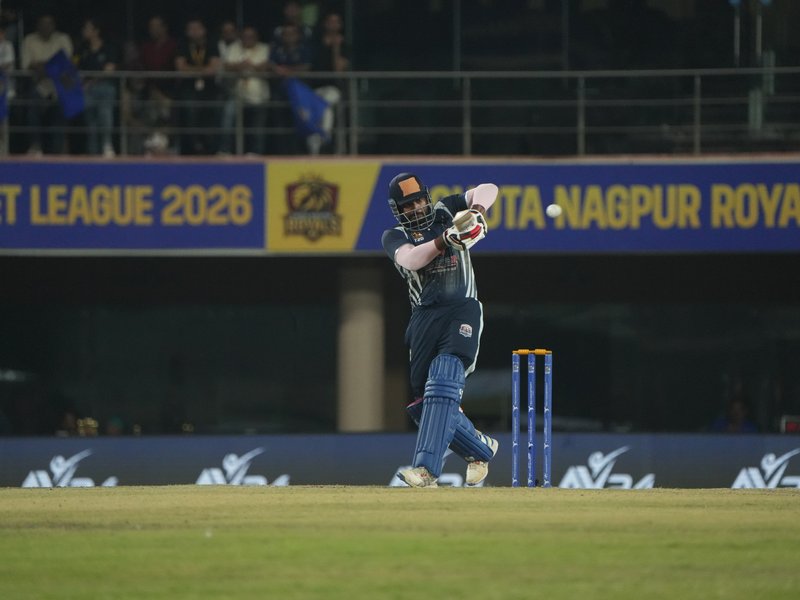 Ranchi Titans and the Chota Nagpur Royals triumph on Day 6 of the Jharkhand T20 Cricket League 2026 at the JSCA International Stadium Complex in Ranchi on Monday. Photo credit: JSCA