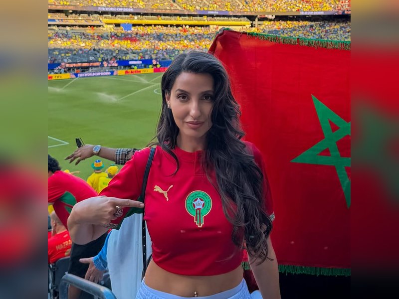 Nora Fatehi cheers for Morocco as she attends her ‘1st game’ of FIFA World Cup