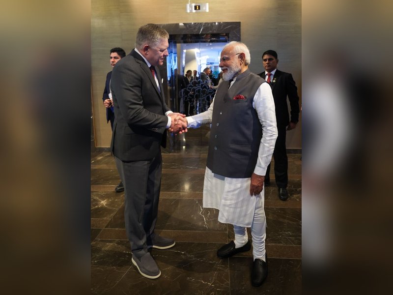 Slovak PM Fico sees off PM Modi as he departs for France