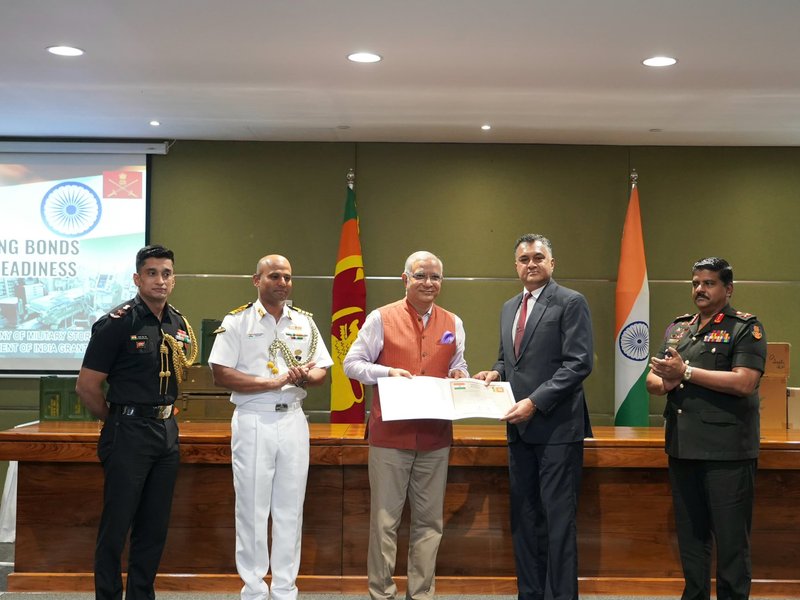 India hands over military equipment to Sri Lanka, strengthening partnerships