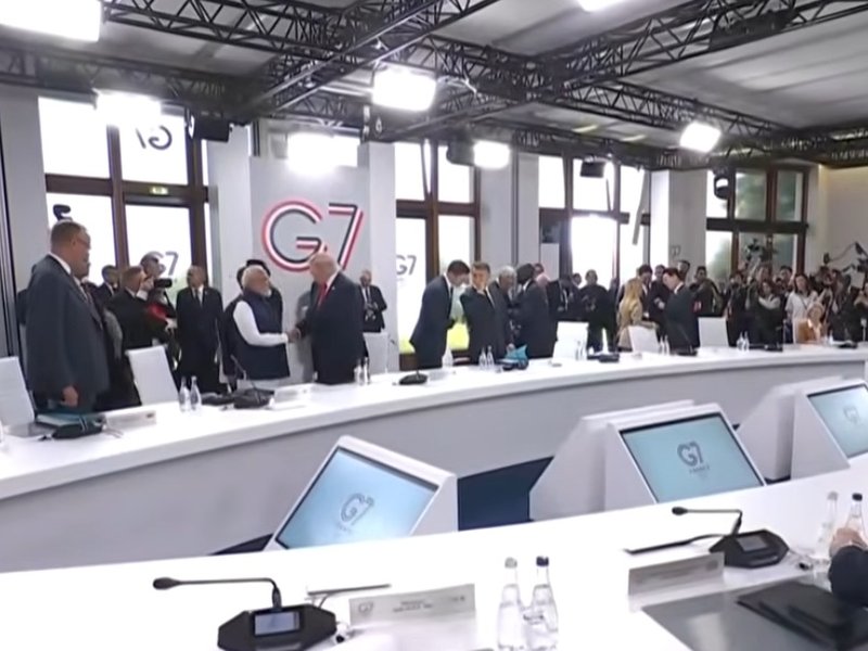 PM Modi, Trump meet at G7 Summit in France