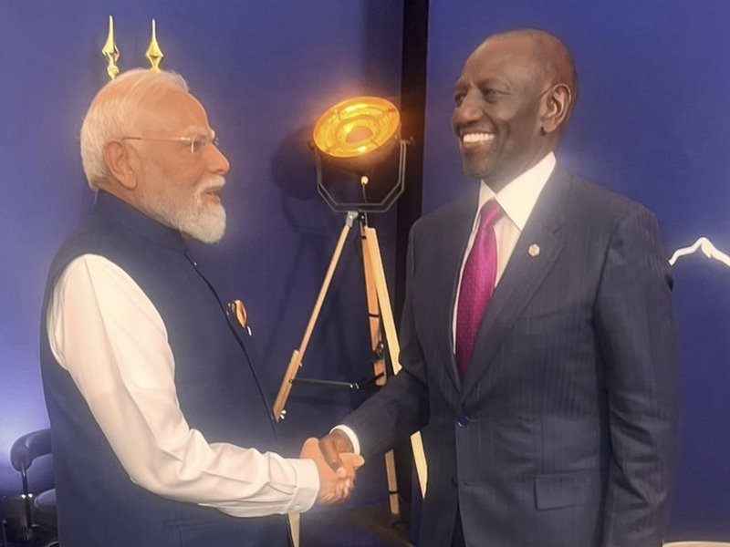 PM Modi meets Kenya’s Prez, vows stronger Global South partnership (Photo: @narendramodi/X)
