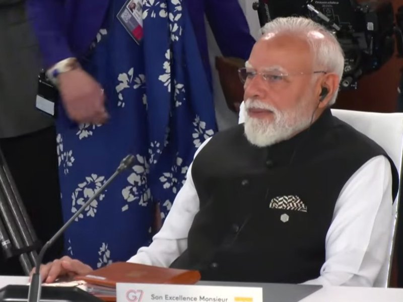 PM Modi attends G7 working session, interacts with world leaders