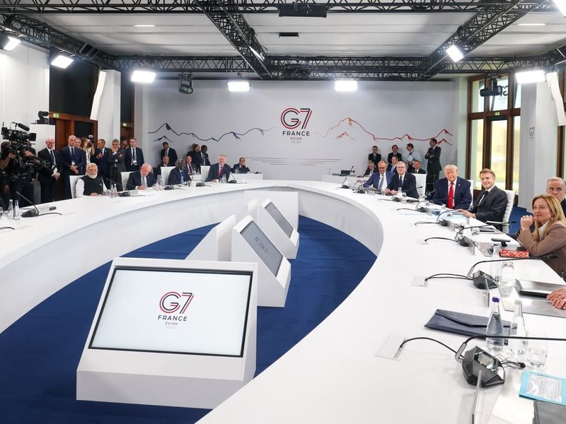 At G7 Summit, PM Modi calls for establishing International Mobilisation Partnership for Accelerating Connectivity and Trade