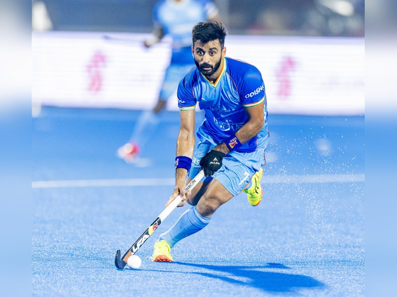 Manpreet Singh rewrites Indian hockey history, becomes nation’s most-capped player in the Pro League match in Rotterdam, Netherlands, on Wednesday. Photo credit: Hockey India