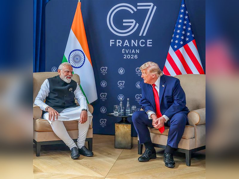 Spent ‘long time’ with PM Modi at G7: Trump