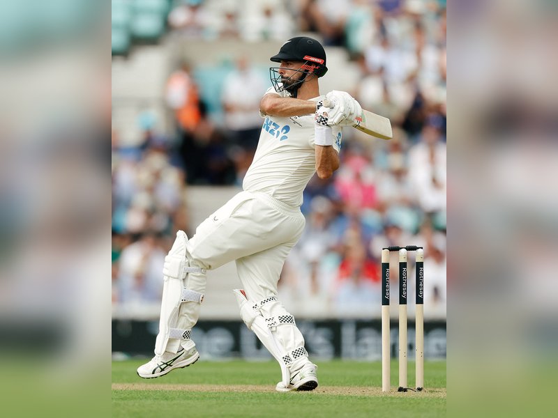 Jacob Bethell strikes twice after Blundell's 51 helps New Zealand fight back on Day 1 of the second Test against England at the Oval in London on Wednesday. Photo credit: @BlackCaps/X