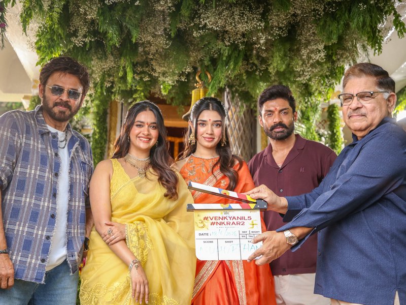 Anil Ravipudi's film featuring Venkatesh, Kalyan Ram goes on floors with pooja (Photo Credit: Shine Screen Studios/X)