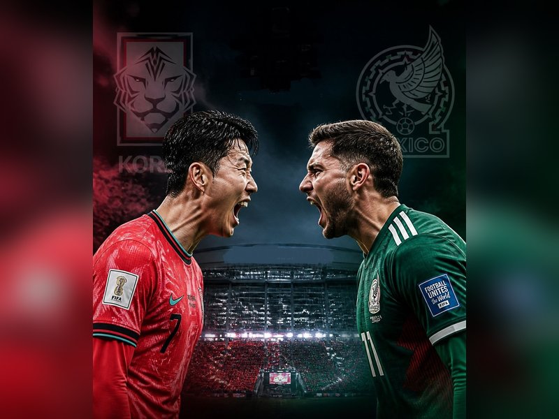 Mexico and South Korea set for high-stakes battle in Group A clash in the 2026 FIFA World Cup in Mexico City. Photo credit: @FIFA World Cup/X