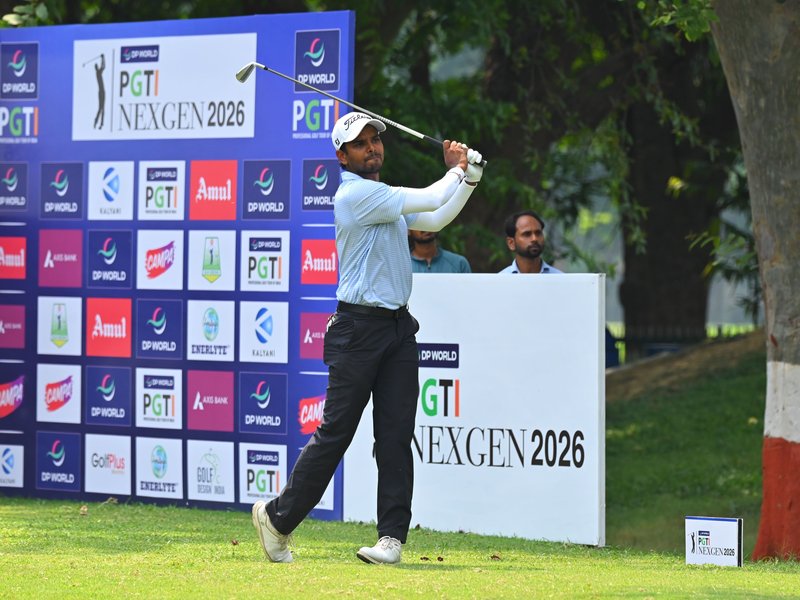 Sunit Chowrasia completes hat-trick of wins with four-shot triumph in the DP World PGTI NexGen – Varanasi at the BLW Greens Golf Course in Varanasi on Thursday. Photo credit: PGTI