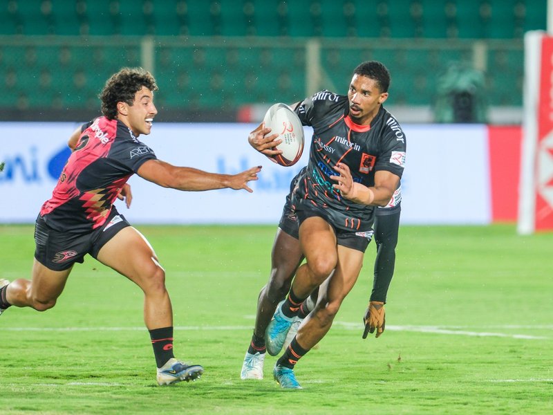 Bengaluru Bravehearts return to winning ways in Season 2 of the Rugby Premier League at the Ganti Mohana Chandra Balayogi Athletic Stadium in Gachibowli, Hyderabad, on Thursday. Photo credit: RPL