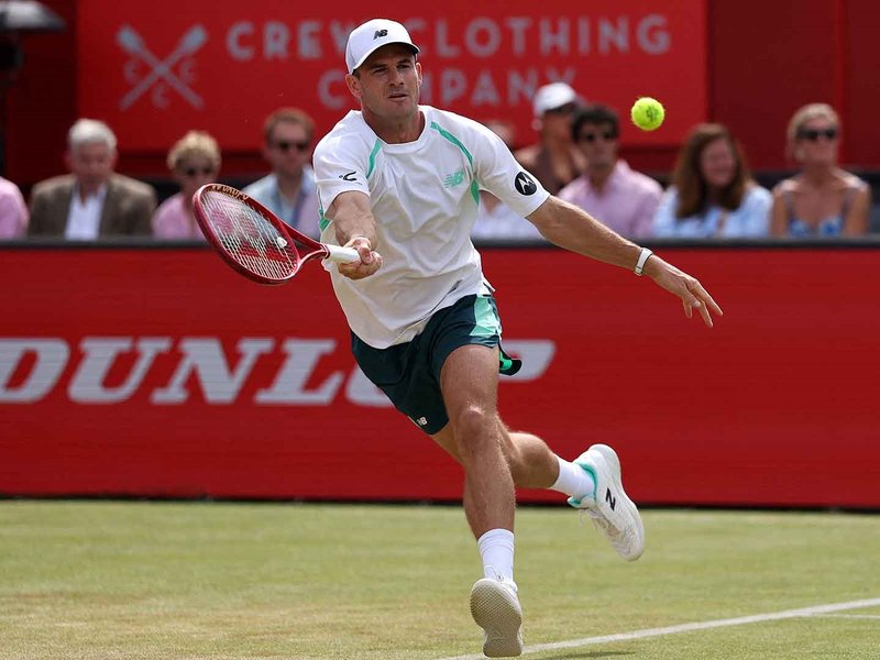 Tommy Paul notches 7th straight win at Queen’s Club in London on Thursday. Photo credit: ATP Tour