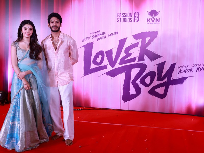Shankar's son Arijith Shankar's 'Lover Boy' goes on floors with grand pooja (Photo Credit: IANS/PR)