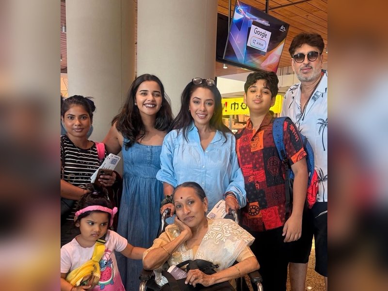 Rupali Ganguly reveals she ‘threatened’, emotionally blackmailed son Rudransh to pose for family vacation pics