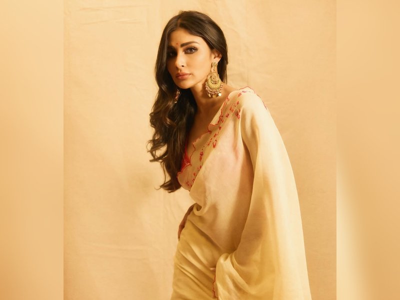 Mouni Roy celebrates her love for sarees with elegant traditional look