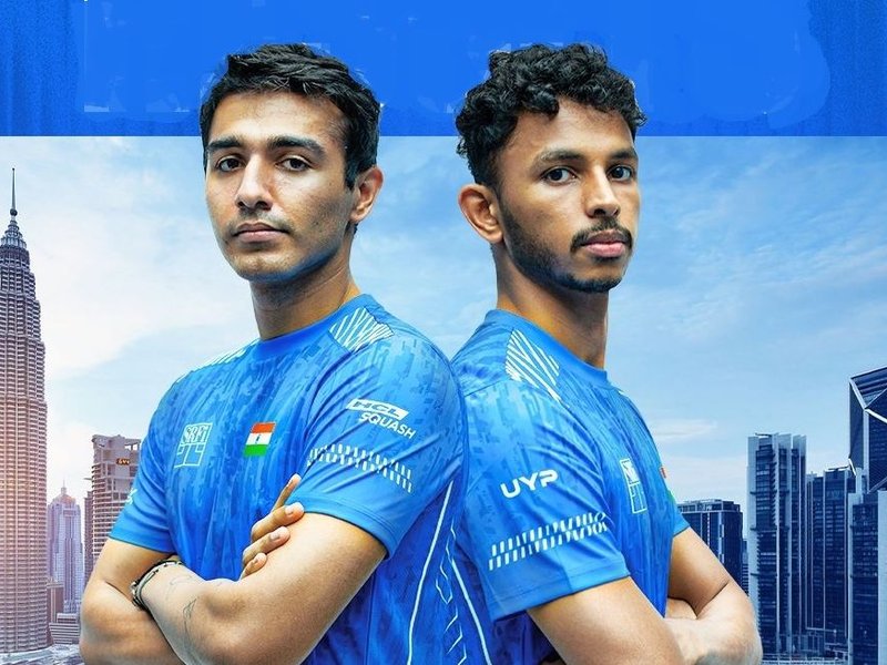 Abhay, Velavan cruise into final, set up Pakistan clash in the 3rd Asian Doubles Squash Championships in Sarawak, Malaysia, on Saturday. Photo credit: SRFI
