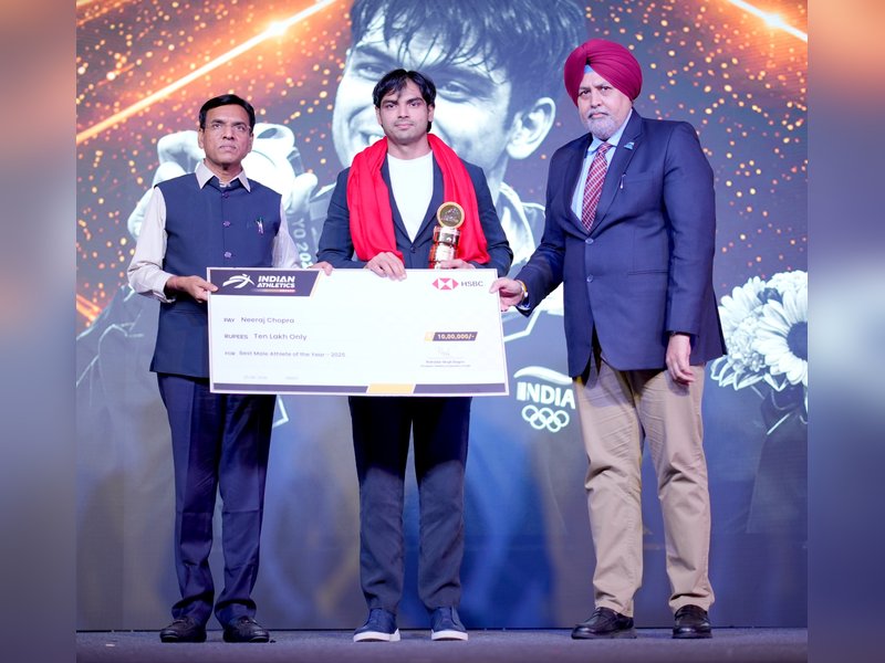 Neeraj Chopra and Parul Chaudhary crowned Best Athletes at Indian Athletics Awards in New Delhi on Saturday. Photo credit: 