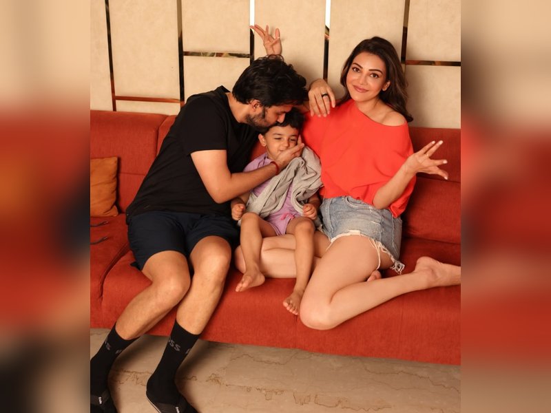 Kajal Aggarwal shares adorable Father’s Day moment as hubby Gautam kisses their son