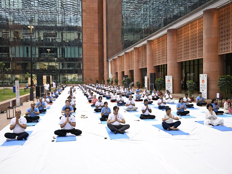 Ministries observe Yoga Day with focus on healthy ageing