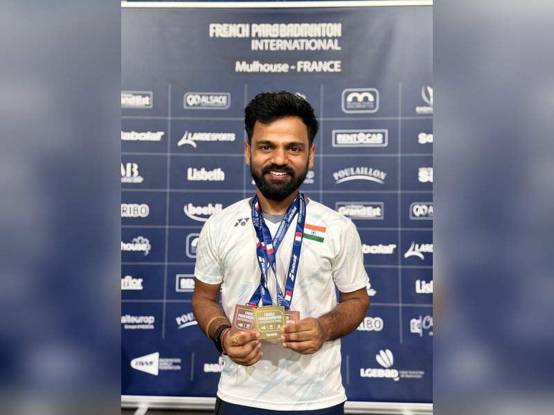 Krishna Nagar stuns Paralympic champion charles Noakes French Para Badminton International gold